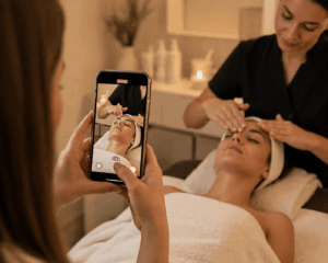 Communication digitale en institut de beauté